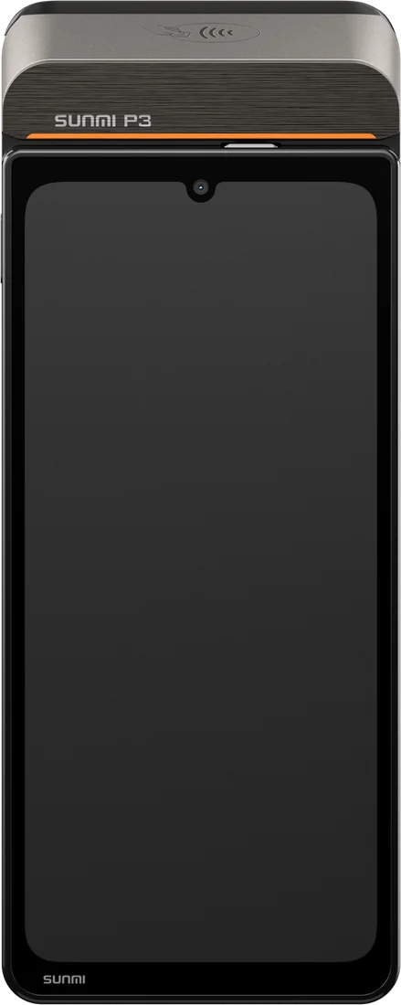 SUNMI P3 touchscreen payment terminal with integrated printing
